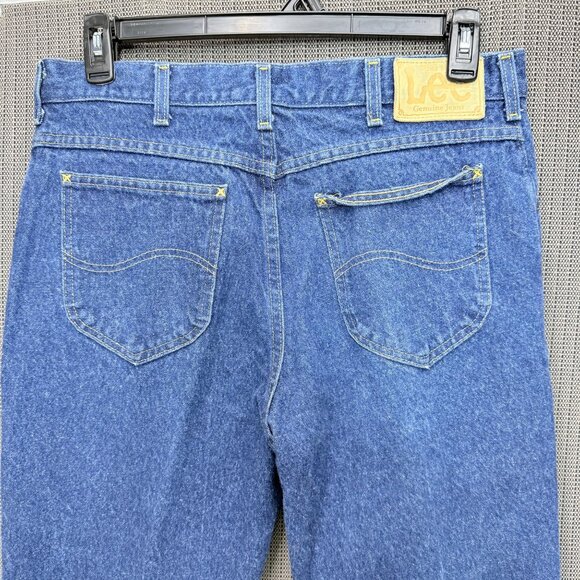 Lee Genuine Jeans Mens Size 36X32 Blue Denim Straight-Leg Classic Fit - Picture 9 of 9